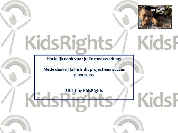 Real_Concepts's tweet image. @Kidsrights ontzettend leuk om zo bedankt te worden. Fijn om zo een bijdrage te kunnen leveren aan #prodg