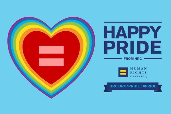 HRC's tweet image. Get a FREE @HRC sticker to celebrate #Pride &amp;amp; the historic progress you've helped fuel: action.hrc.org/sticker #LGBT