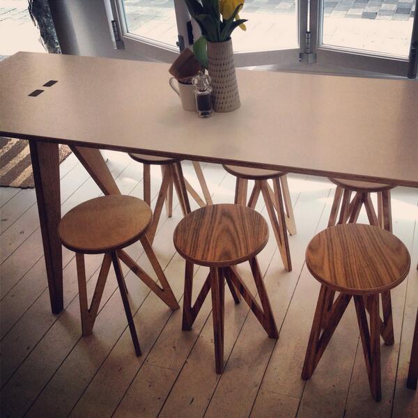 Tables and Stools designed specially for <a href="/TheDetoxKitchen/">Detox Kitchen</a> new space on Kingsley street