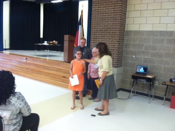 dps5503's tweet photo. Stevensons first daughters of the American revolution award winner at 6th grade graduation!!   A great honor ! http://t.co/RMjlFafEtY