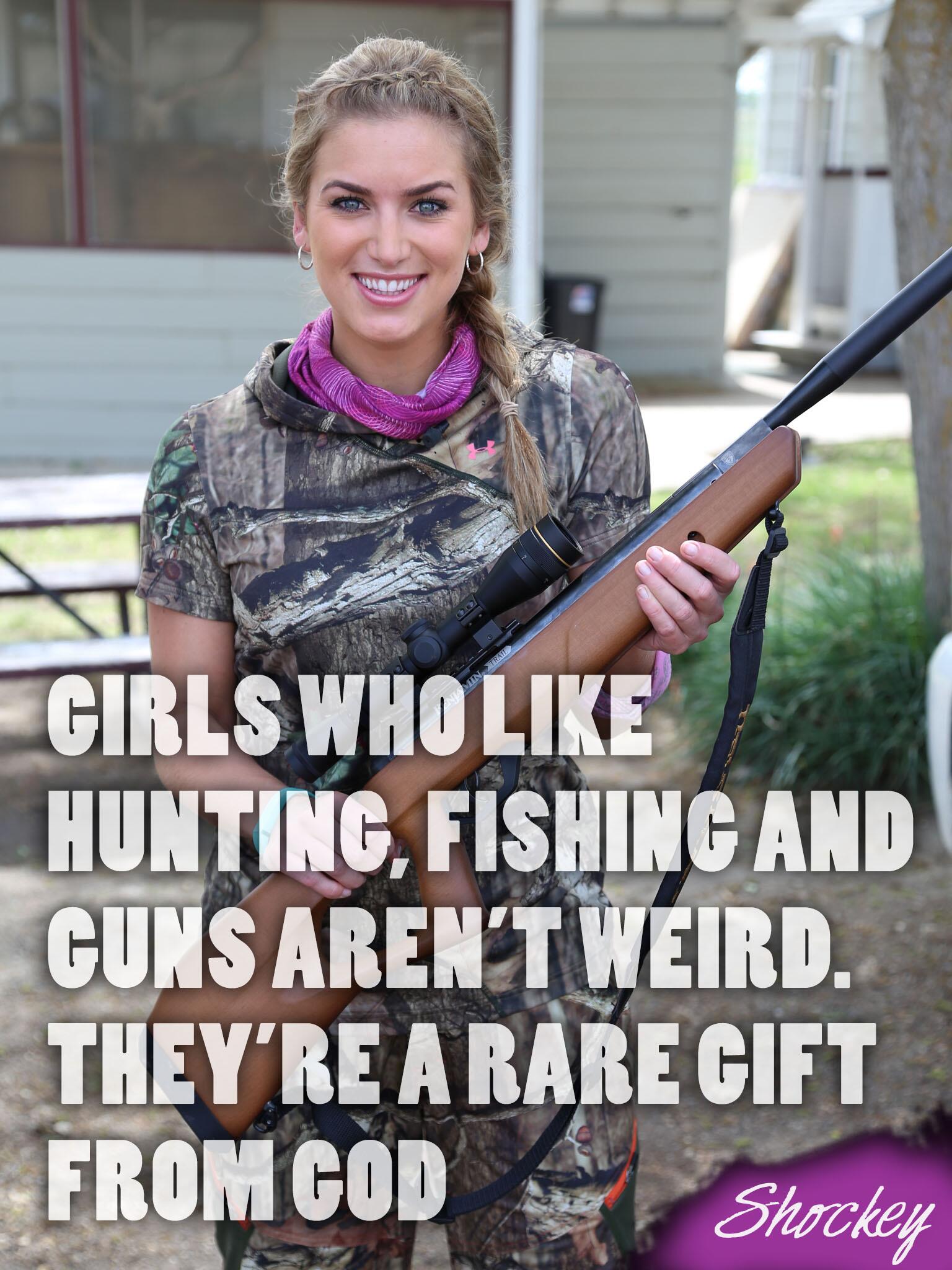 Eva Shockey Brent on X: Girls who like hunting, fishing and guns