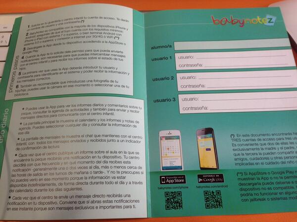 Amazing! Acaban de llegarnos las nuevas guías de uso de <a href="/BabyNotez/">BabyNotez</a> a la oficina de <a href="/creapptiva/">CREAPPTIVA</a>