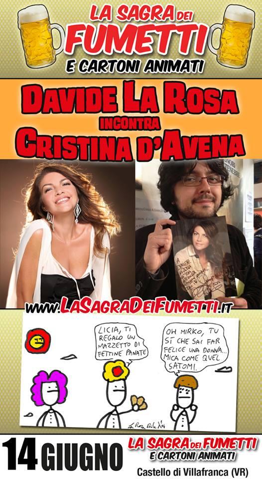 Sabato 14 incontro Cristina D'Avena alla #sagradeifumetti