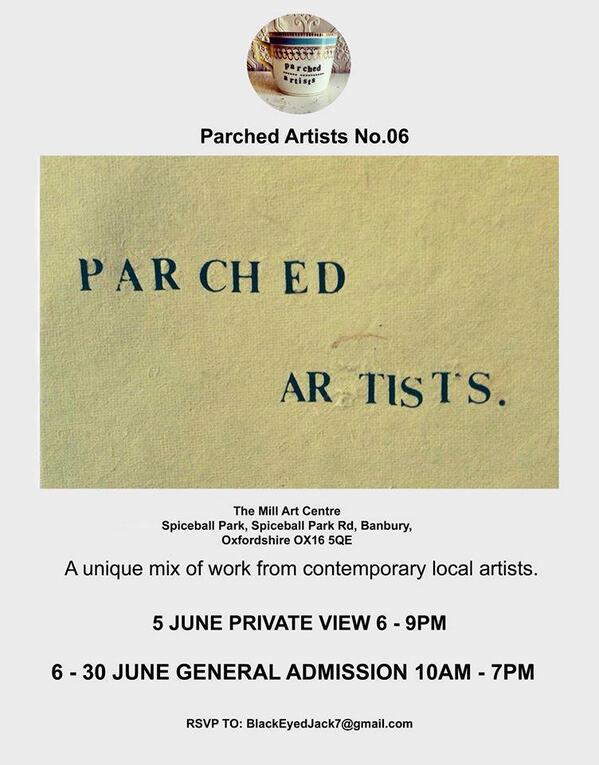 ParchedArtists's tweet photo. @oxfordtimes Come down for a glass of wine and a look at our exhibition from 6pm - 9pm tonight! http://t.co/gcYh20aEgj