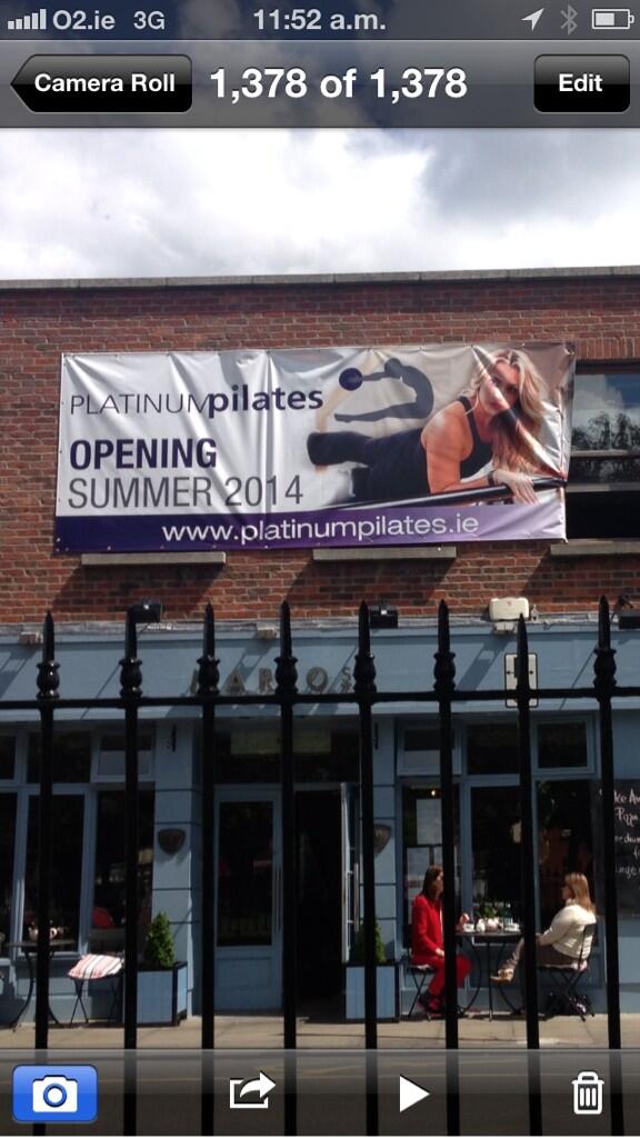 susiemck's tweet photo. Very exicted to see this in Sandymount Green @PlatinumPilates http://t.co/VCnJGuQV9z
