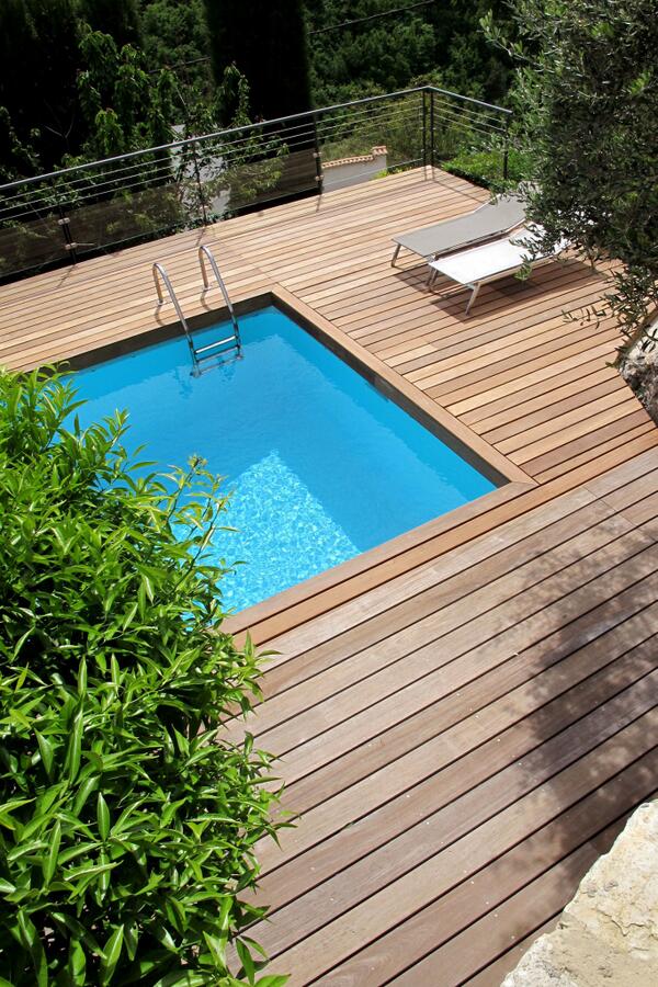 InsideCrea's tweet image. Deck de piscine en Ipé