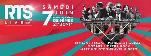 Luyannaofficiel's tweet photo. Retrouvez-moi le Samedi 7 Juin 2014 à partir de 21h30 pour la soirée #RTSLive à Nîmes ! Venez Nombreux #LuFamilia http://t.co/SUFvi3ePCZ