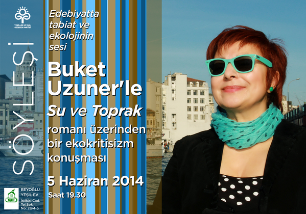 Beyoğlu Yeşil Ev'in bu akşamki konuğu yazar <a href="/BuketUzuner/">Buket Uzuner</a>. Söyleşiye bekleriz.