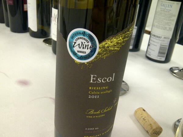 <a href="/BordaSabateAnd/">Borda Sabate</a> Parabiens Borda Sabate ! Vino Escol Reisling commended wine winner #iwc2014 @londonwinefair