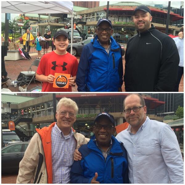 alroker's tweet photo. #TodayTreasure Hunt @BaltimoreMD @TODAYshow Chris & Tyler Sturtevant Will and Bill from Federal Hill. A TIE!! http://t.co/GXuRg7NRgX
