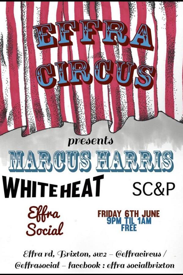 effracircus's tweet photo. EFFRA CIRCUS presents MARCUS HARRIS @entitledtodance @EffraSocial Tomorrow #brixton #whiteheat http://t.co/Lem11gK871