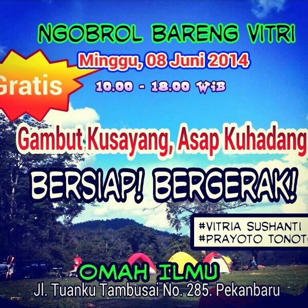 v3ashanti's tweet photo. Anda peduli ttg kelangsungan hidup rakyat riau? Datang dan terlibat. #BerhentiDiam #BangkitIndonesia http://t.co/V2w5WDZO7B