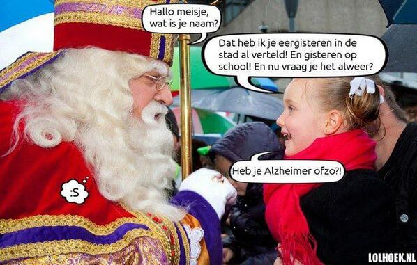 RTalsjehetziet's tweet photo. Haha, Sinterklaas wordt ook een dagje ouder ;p http://t.co/62sC3bZbPc
