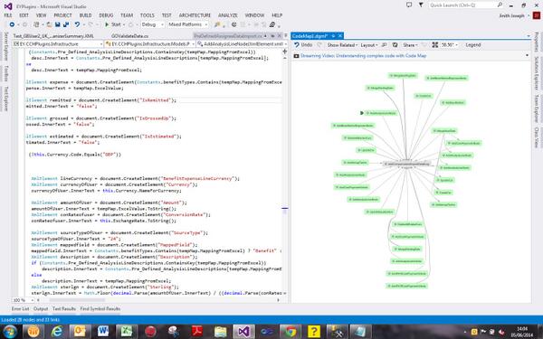 jinithj's tweet image. Loved #Codemap and #references @VisualStudio 2013 has put in. Thats amazingly helpful !