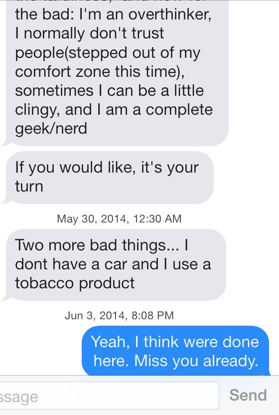 PrincessTinder's tweet image. It's like you want to be humiliated on the internet. #tinderfail #tinder @BestTinderConvo @TindrProbs @Tinder