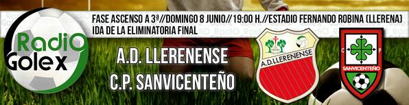 radiogolex's tweet photo. El Estadio 'Fernando Robina' esconde un Ascenso // En DIRECTO http://t.co/yAnqlJ2MYd 

@adllerenense Vs @Cpsanvi http://t.co/hlGWPE3qAz