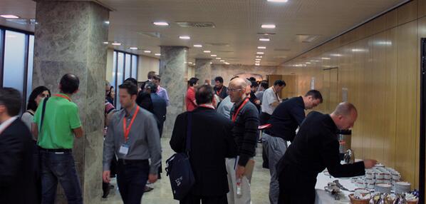 OFS23's tweet photo. Yet another deserved coffe break at  @HotelSantemar Courtesy of Innovative Economy-National Cohesion Strategy #OFS23 http://t.co/VsYlN5IZre