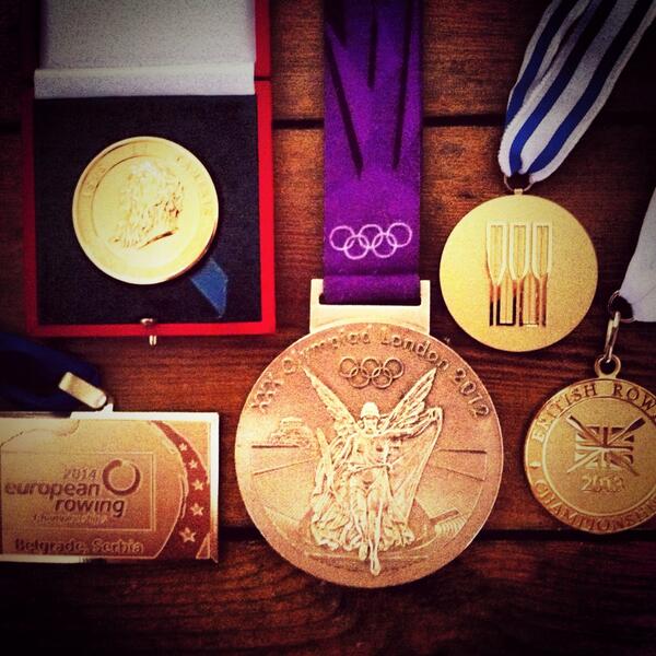 AlexGregoryGB's tweet photo. The collection: Current Henley, National, European, World &amp; Olympic champion-lucky to have been in some great crews! http://t.co/8vDLwi8Csx