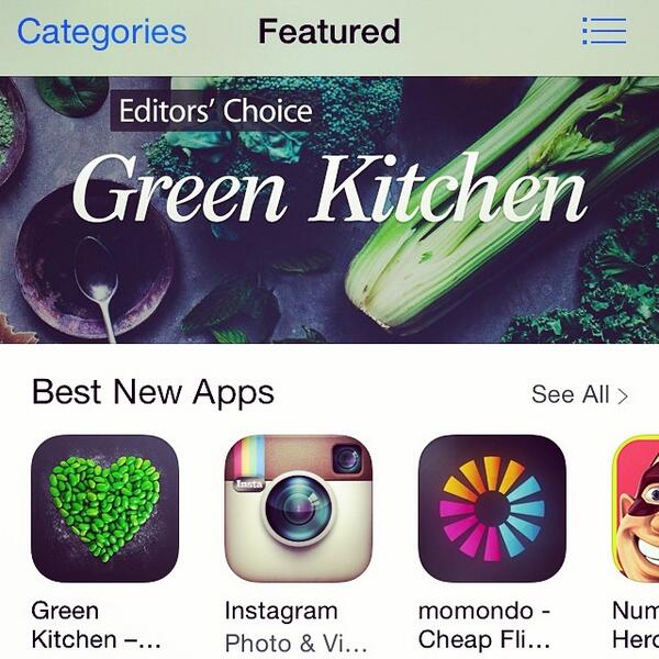 Amazing_Apps's tweet image. Today we launched a redesign of Green Kitchen! Hope you enjoy it as much as Apple :)

itunes.apple.com/us/app/id46625…