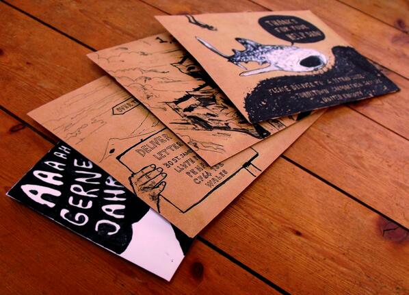 Hello_RobSmale's tweet image. My small postal project is fini and soon to be mailed. Birthday, Fathers Day, &amp;amp; 'Thank You' wishes are on their way!