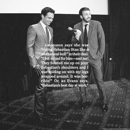 wersor's tweet photo. 😂😂😂
#SebastianStan #ChrisEvans #ScarlettJohansson http://t.co/TSxvN9WFiq