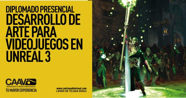 caavuniversidad's tweet image. Diplomado en Desarrollo de Arte para Videojuegos en #Unreal3, inicia el 17 de Junio en #CAAV bit.ly/1mePflh