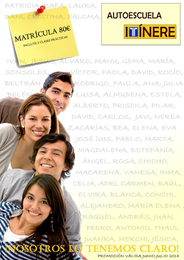 aeitinere's tweet photo. Este año nuestra #publi va dedicada a alumn@s y ex alumn@s. Gracias por creer en nosotros! #selectividad2014 #gines http://t.co/9nTf3WN5iF