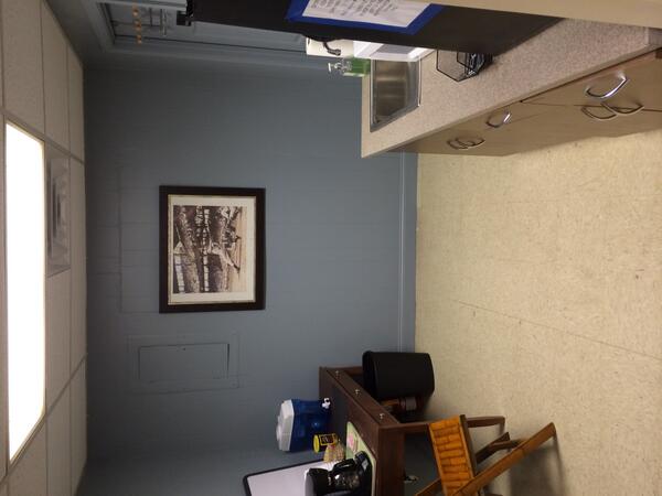 Our waiting area and break room.