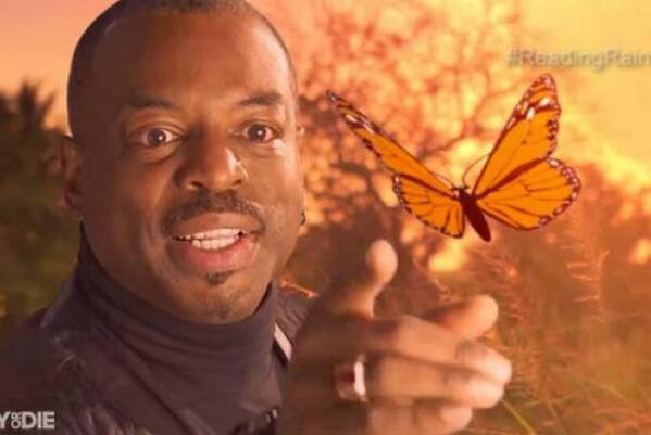 vulture's tweet photo. Watch Reading Rainbow’s creepy new theme song: http://t.co/ODldK4mGXG http://t.co/z5d7JLWMQb