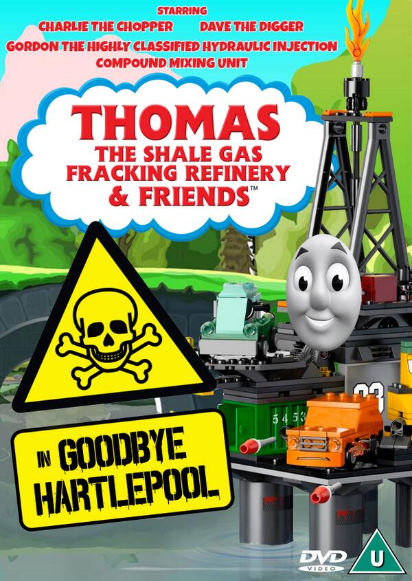 Falseadverts's tweet photo. Thomas The Shale Gas Fracking Refinery http://t.co/TsRfOz4WX8