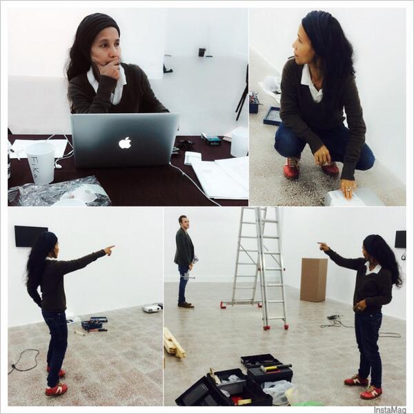 👍💪working and display the artworks