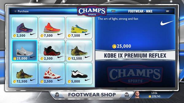2k shoe store