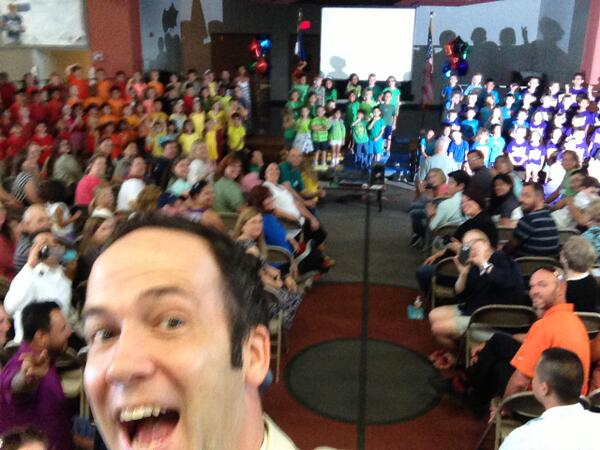 There are few things better than a selfie with #ReaganRays kinder graduating class! #ReaganCommunityRocks