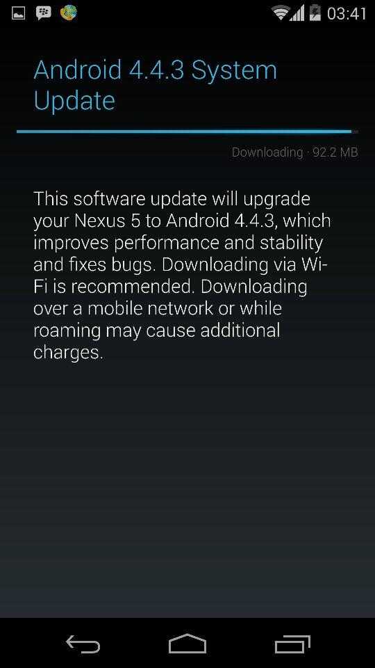 Must_Hammad's tweet image. Upgrading my Nexus to Android 4.4.3 😎 
@google @Android #google #Android443KitKat #android #update #UpGrade #KitKat