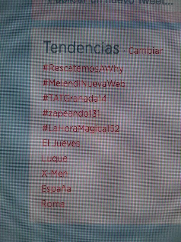 SoyWhy's tweet photo. HE SIDO TRENDING TOPPIC DURANTE UNOS MINUTOS!! GRACIAS CHICOS! MAÑANA SEGURO QUE ME ENCONTRÁIS! 
JOETE @EnRapto http://t.co/gN2uzEtzZy