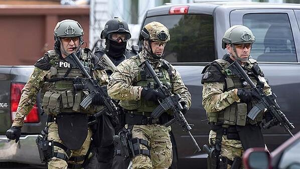 CBCNews's tweet image. Armoured vehicles, special tactical units, canine unit deployed in the manhunt for #Moncton gunman. #rcmpshooting