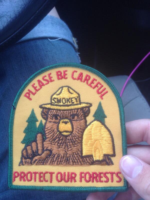Mason_Ritter's tweet photo. If you ain't protecting the forest I don't wanna talk. #PatchSwag http://t.co/J0kTFV2mxh