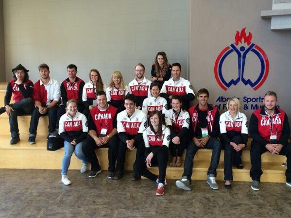 What a great group here in #RedDeer @ASHFM1! Now off to #Calgary #TeamCanada  @CDNOlympicTeam