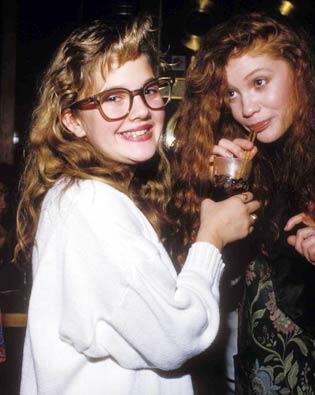 Jean Naté on X: "This picture of 12 yo Drew Barrymore w/ glasses & braces  and the hot redhead from Head of the Class is MY WHOLE BRAIN  http://t.co/NaXT6UA0VV" / X