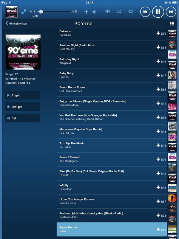 JPBoland5's tweet image. 90'erne var bare lidt bedre hvad angår musik. Sikke en masse klassikere man ikke har hørt læææænge. :D #musik #90erne