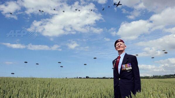 'When You Go Home, Tell Them Of Us And Say, For Their Tomorrow, We Gave Our Today' #DDay70 (@AFP photo)