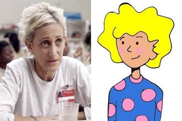 UberFacts's tweet photo. The actress who plays Yoga Jones on "Orange Is The New Black" was the voice of Patty Mayonnaise on "Doug." http://t.co/JDC7aIyiTn