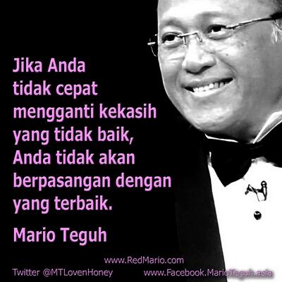 Jika Anda tidak cepat mengganti kekasih yang tidak baik, Anda tidak akan berpasangan dengan yang terbaik. MT