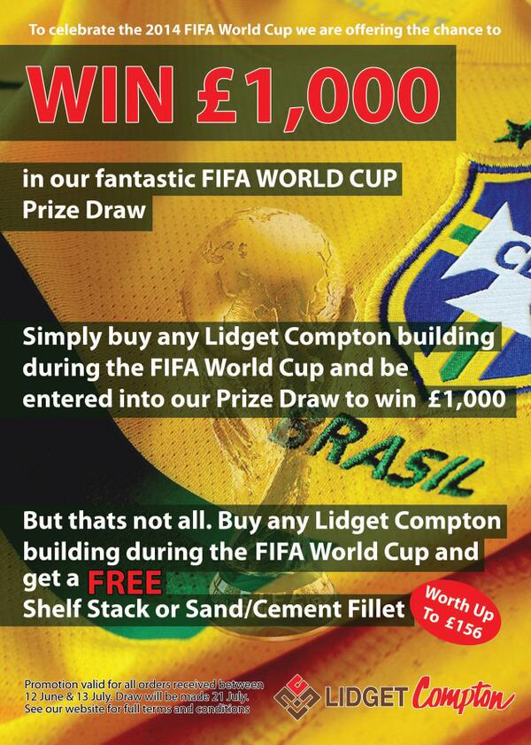Prefab_Garages's tweet photo. World cup fever, Order your @LidgetCompton garage during the #WorldCup2014 and chance #winning £1000
#chestertweets http://t.co/ybK1pdwwaE