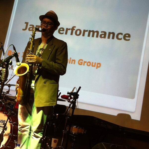 MusicFestUPH's tweet photo. Yudha Gautama Putra - Tenor Sax of ITG. http://t.co/AnPjNtCXCR