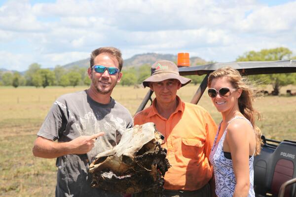 @LittleLira and I were scouting locations for <a href="/CharliesFarm1/">Charlies Farm</a> and I took some bones home hehe