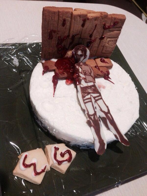 進撃の巨人 担当編集者バック なぜ Wall Ggg Shingekikyojin バックさんお疲れ様です 残酷なシーンではありますが 漫画のワンシーンをケーキで表現してみました Http T Co Dkt4rrsmru