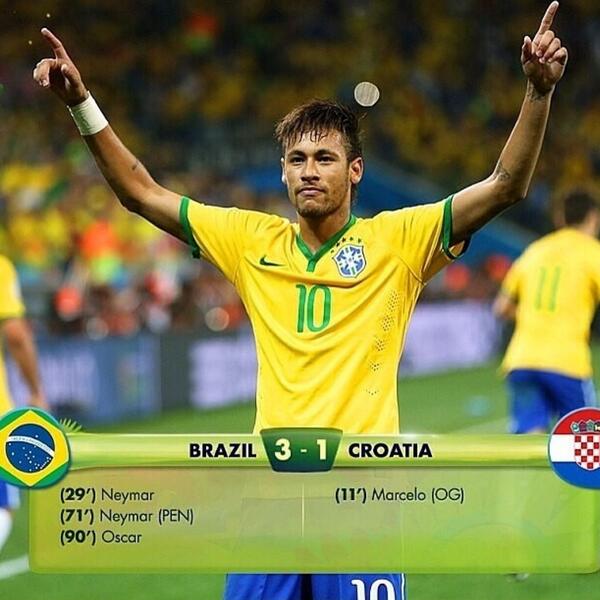 UyandaM's tweet photo. What a great start last nite!!!! #2014BrazilWorldCup #2014Brazil #WorldCup2014 #FifaWorldCup #FIFA2014 http://t.co/om9lZIHlhK