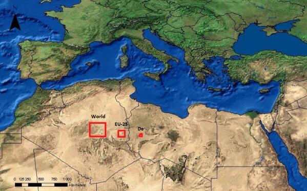 Alex_Verbeek's tweet photo. The total area of #solar panels it would take to power the world, Europe, and Germany http://t.co/EdjLU3B4F2
