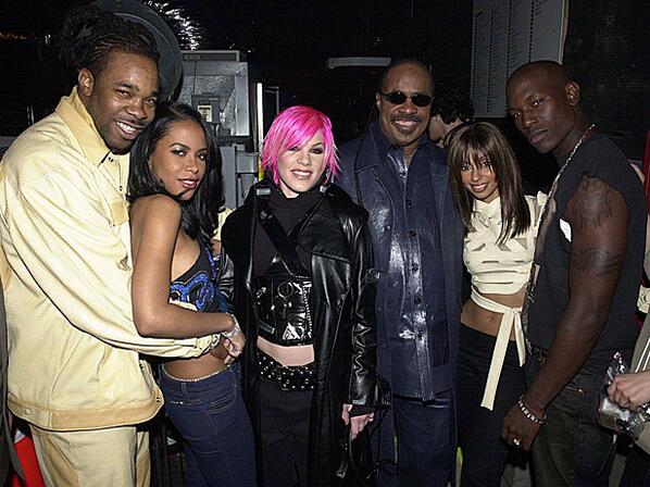 PeopleOfNY's tweet photo. Busta, Aaliyah, Pink, Stevie, Mya and Tyrese #flashbackfriday http://t.co/JsVsDrECPD